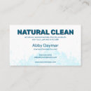 Search for water business cards House cleaning