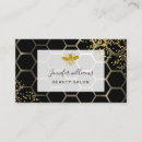 Search for golden business cards Beauty salon