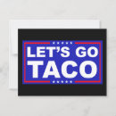 Search for funny taco puns cards stamps Political