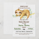 Search for sloth baby shower invitations Rustic