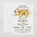 Search for sloth baby shower invitations Rustic