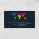 Search for international business cards Earth