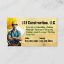 Search for blueprints business cards Contractor