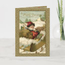 Search for victorian christmas cards Santa claus