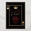 Search for queen invitations Queen of hearts