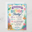 Search for aquarium birthday invitations Underwater