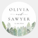 Search for winter wedding stickers Forest