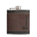 Search for leather flasks Initials