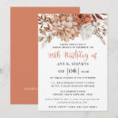 Search for bohemian birthday invitations Terracotta