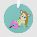 Search for gray cat ornaments Girl