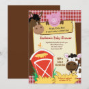 Search for pig baby shower invitations Barnyard
