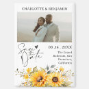 Search for sunflower save the date magnets Country