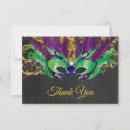 Search for mardi gras thank you cards Mask