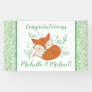 Search for animal baby shower banners Fox