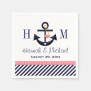 Search for navy and gold napkins Anchor