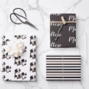 Search for border collie wrapping paper Black and white dog
