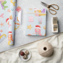 Search for mermaid wrapping paper Cute
