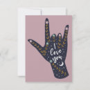 Search for i love you sign language cards Hand