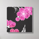 Search for black and white floral canvas prints Contemporary