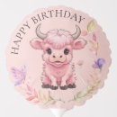 Search for highland cow balloons Pink