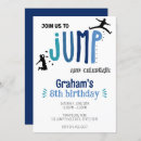 Search for jump and play birthday invitations Trampoline park