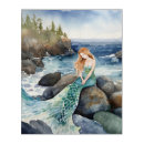 Search for watercolor mermaid art Sea
