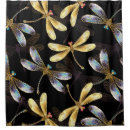 Search for gold butterfly shower curtains Black