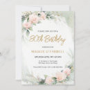Search for golden birthday invitations Floral