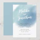 Search for dusty blue sea wedding invitations Watercolor