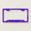 Search for purple license plate frames Glitter
