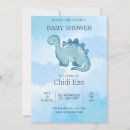 Search for dinosaur baby boy shower invitations Elegant
