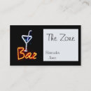 Search for bright orange neon business cards Bar