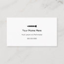 Search for clarinet business cards Music lessons