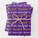 Search for purple and gold wrapping paper Graduation