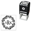Search for floral rubber stamps Initials