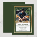 Search for green and gold graduation invitations High school graduation