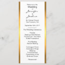 Search for gold foil wedding programs Elegant