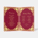 Search for burgundy and gold wedding programs Ceremony