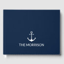 Search for anchor wedding guest books Navy blue
