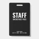 Search for staff badges Event access
