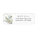 Search for gold return address labels Rustic