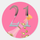 Search for number 21 stickers Birthday