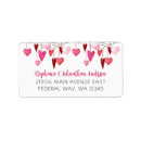 Search for valentine return address labels Watercolor