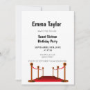 Search for hollywood sweet 16 invitations Red carpet