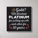 Search for 50th anniversary canvas prints Gold