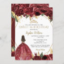 Search for burgundy and gold invitations Red