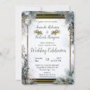 Search for festive christmas wedding invitations White