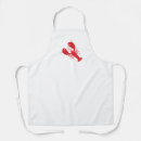 Search for lobster aprons Red white