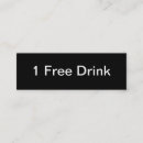 Search for free drink business cards Promotional