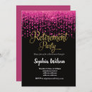 Search for retirement celebration invitations Golden